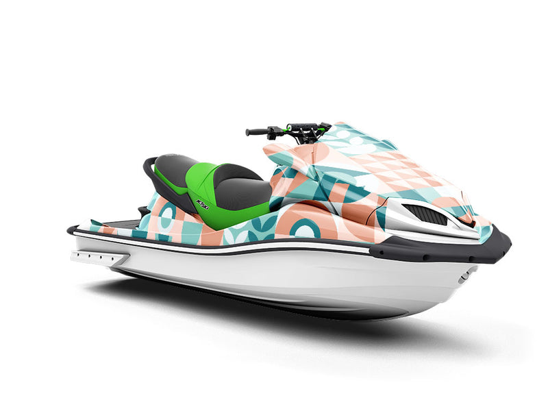 Sunset Abstractions Mosaic Jet Ski Vinyl Customized Wrap