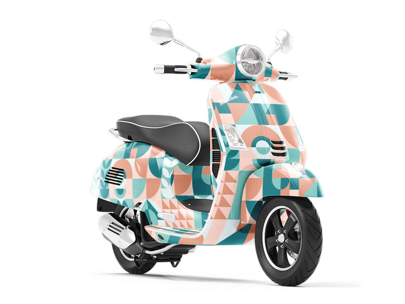 Sunset Abstractions Mosaic Vespa Scooter Wrap Film