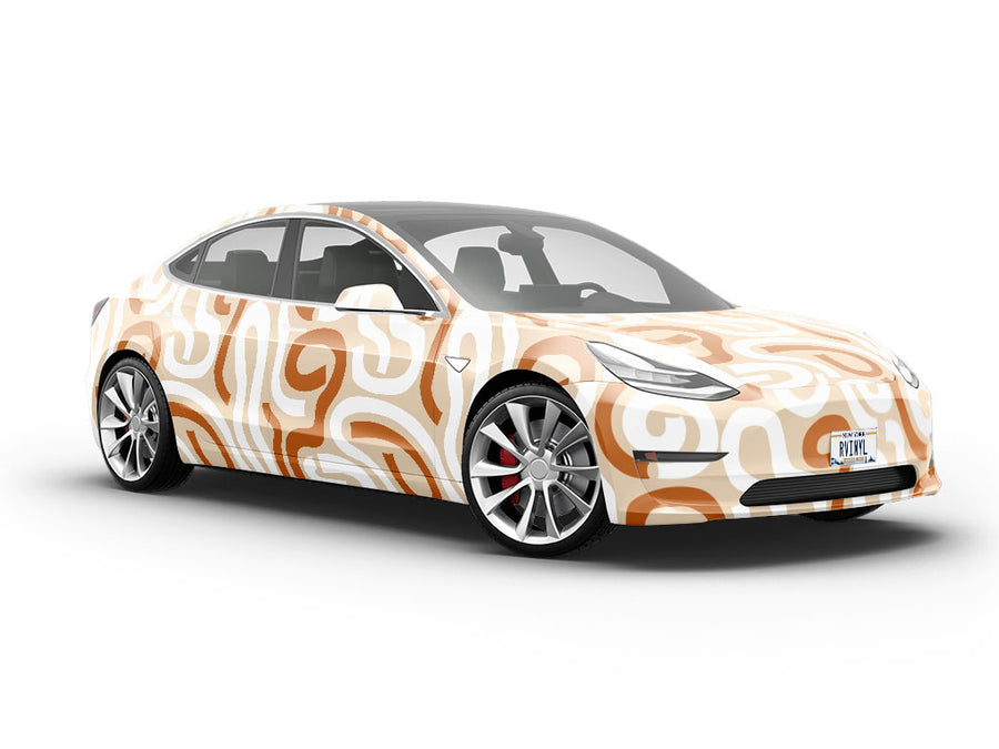 Sunset Backroads Abstract Vehicle Vinyl Wrap