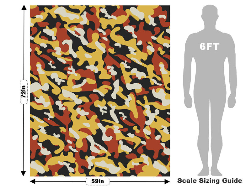 Sunset Multicam Camouflage Vehicle Wrap Scale~Rwraps Series 914 Sunset Multicam Camouflage Measurements~2