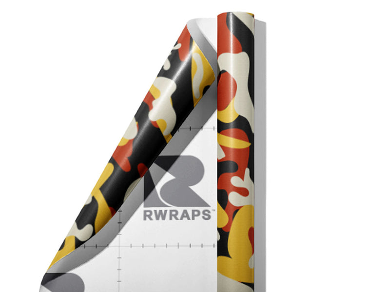Sunset Multicam Camouflage Wrap Film Sheets~Rwraps Series 914 Sunset Multicam Camouflage Scrolled Sheet~3