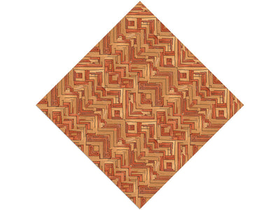 Sunset Rays Wooden Parquet Vinyl Wrap Pattern