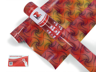 sunset tangles optical illusion Craft Vinyl Roll