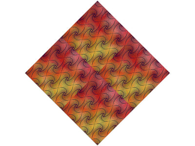 Sunset Tangles Optical Illusion Vinyl Wrap Pattern