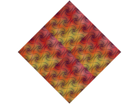 Sunset Tangles Optical Illusion Vinyl Wrap Pattern