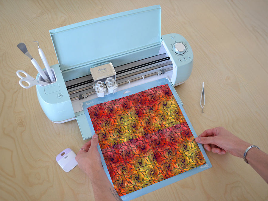 sunset tangles optical illusion Cricut Compatible Vinyl