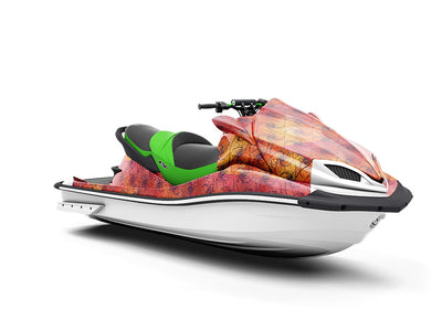 Sunset Tangles Optical Illusion Jet Ski Vinyl Customized Wrap