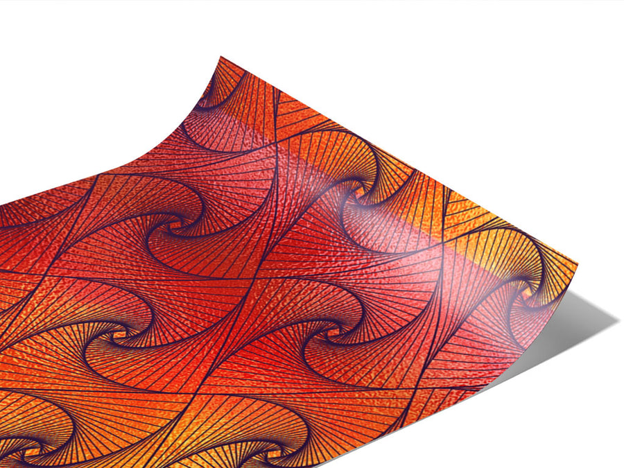 Sunset Tangles Optical Illusion Vinyl Wraps~Rwraps Series 914 Digitally Printed Vinyl Wrap~0