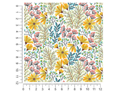 sunshine blossoms floral 1ft x 1ft Craft Sheets