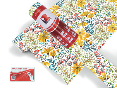 sunshine blossoms floral Craft Vinyl Roll