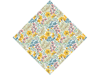 Sunshine Blossoms Floral Vinyl Wrap Pattern