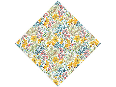 Sunshine Blossoms Floral Vinyl Wrap Pattern