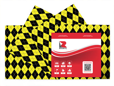 sunshine contrast argyle Craft Vinyl Sheet Pack