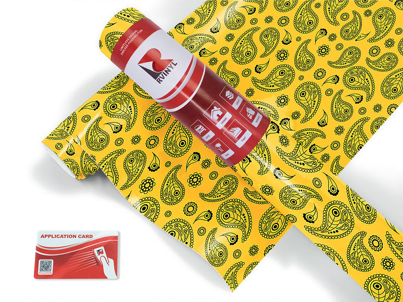 sunshine mellow paisley Craft Vinyl Roll