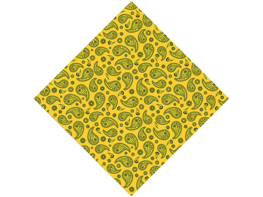 Sunshine Mellow Paisley Vinyl Wrap Pattern