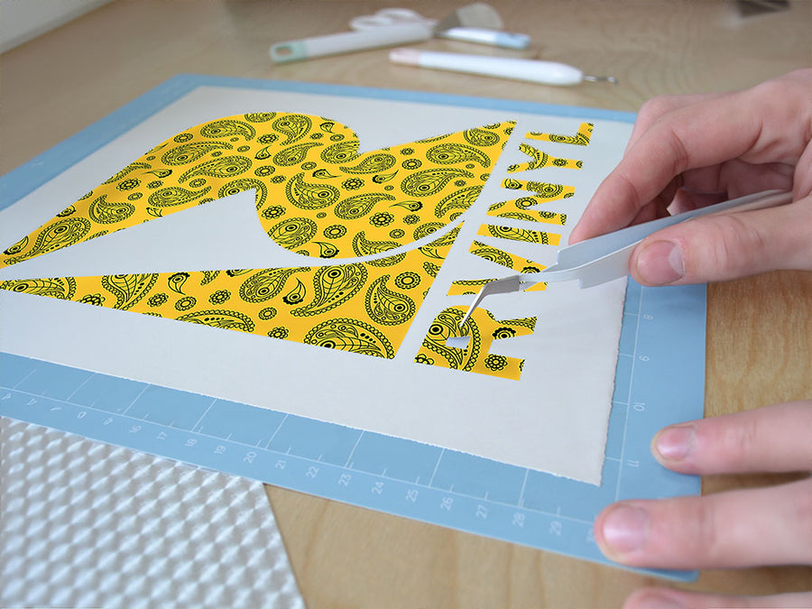 sunshine mellow paisley Easy Weed Craft Vinyl