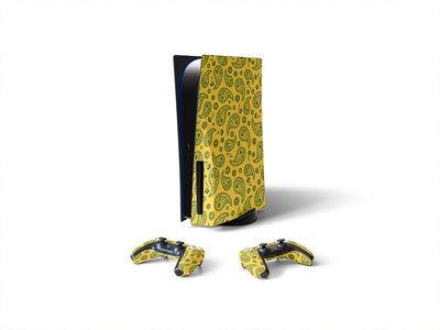 sunshine mellow paisley Sony PS5 DIY Skin