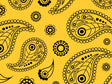 Sunshine Mellow Paisley Vinyl Wrap Pattern~Rwraps Series 914 Digitally Printed Vinyl Wrap~0