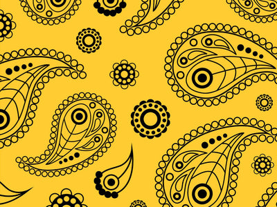 Sunshine Mellow Paisley Vinyl Wrap Pattern~Rwraps Series 914 Digitally Printed Vinyl Wrap~0