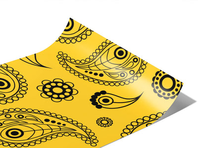 Sunshine Mellow Paisley Vinyl Wraps~Rwraps Series 914 Digitally Printed Vinyl Wrap~0