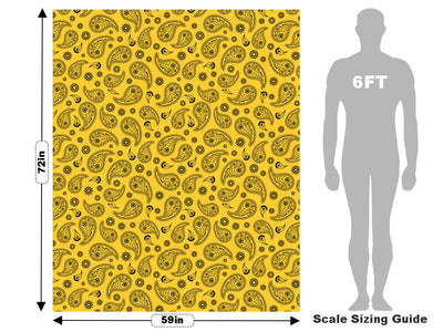 Sunshine Mellow Paisley Vehicle Wrap Scale~Rwraps Series 914 Sunshine Mellow Paisley Measurements~1