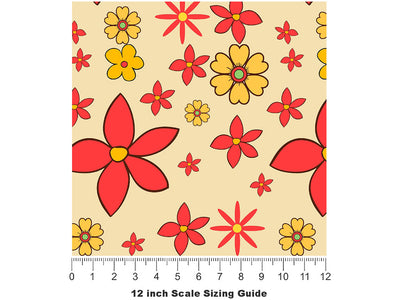 Sunshine Musicians Retro Vinyl Film Pattern Size 12 inch Scale~Rwraps Sunshine Musicians Retro Sizing Chart~2