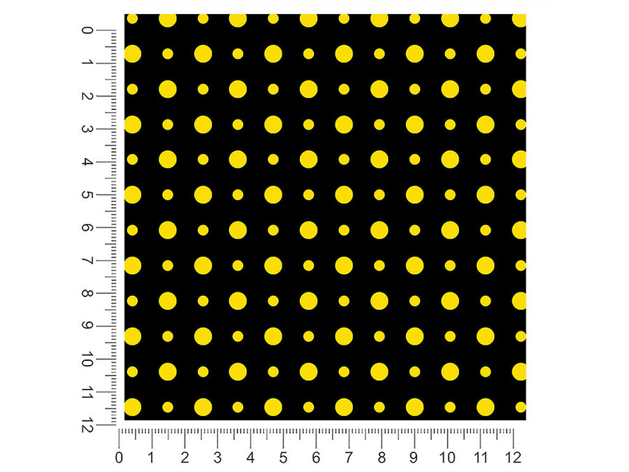 sunshine yellow polka dot 1ft x 1ft Craft Sheets