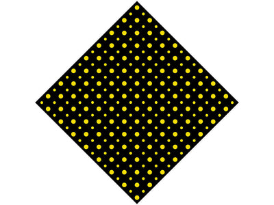 Sunshine Yellow Polka Dot Vinyl Wrap Pattern