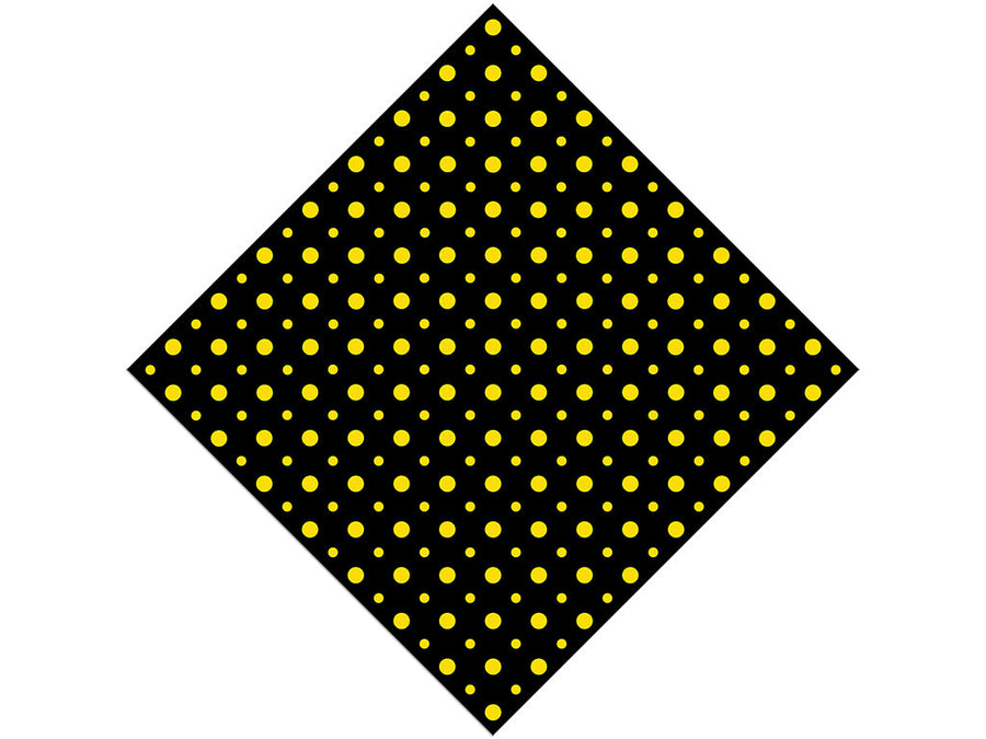 Sunshine Yellow Polka Dot Vinyl Wrap Pattern
