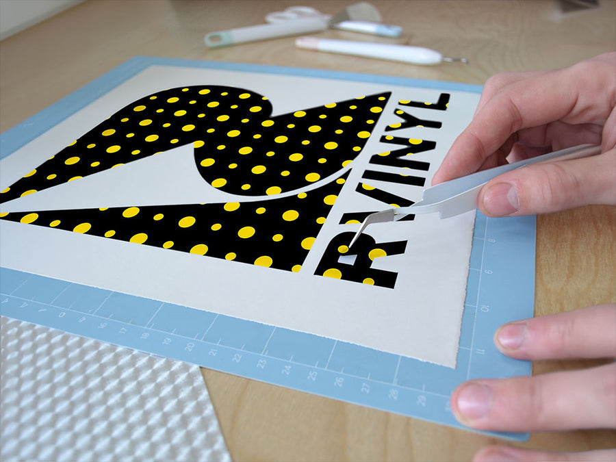 sunshine yellow polka dot Easy Weed Craft Vinyl