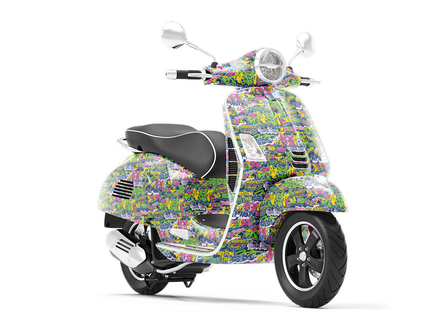 Super Dope Sticker Bomb Vespa Scooter Wrap Film