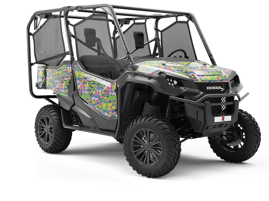 Super Dope Sticker Bomb Utility Vehicle Vinyl Wrap