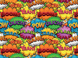 Superhero Comic Sticker Bomb Vinyl Wrap Pattern~Rwraps Series 914 Digitally Printed Vinyl Wrap~0