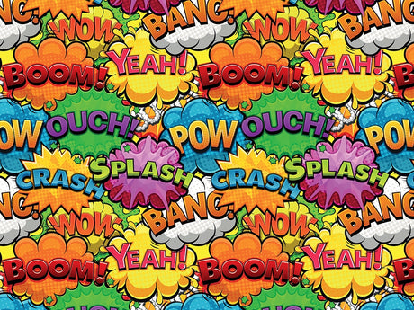 Superhero Comic Sticker Bomb Vinyl Wrap Pattern~Rwraps Series 914 Digitally Printed Vinyl Wrap~0