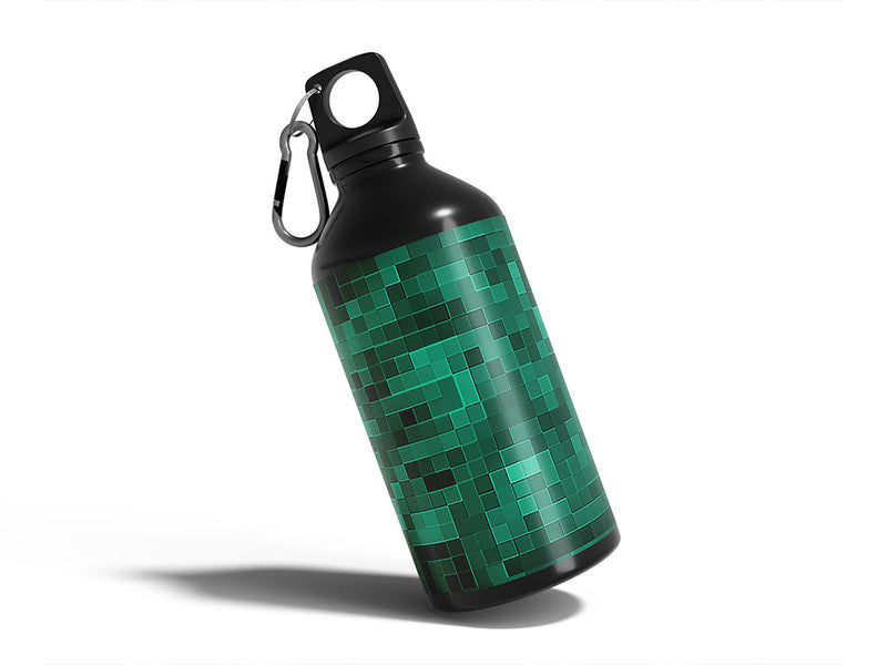 supernatural jungle pixel Water Bottle DIY Stickers