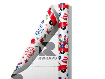 Supply Haul Americana Wrap Film Sheets~Rwraps Series 914 Supply Haul Americana Scrolled Sheet~4