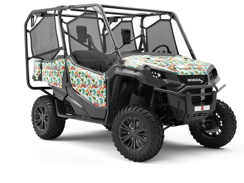 Surfs Up Summertime Utility Vehicle Vinyl Wrap