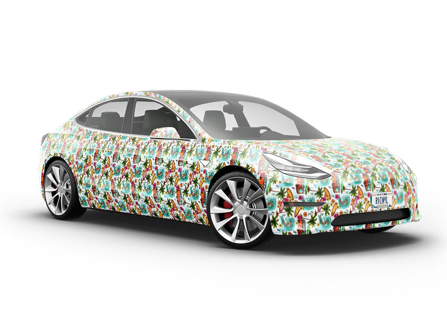 Surfs Up Summertime Vehicle Vinyl Wrap