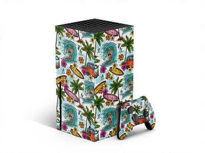 surfs up summertime XBOX DIY Decal