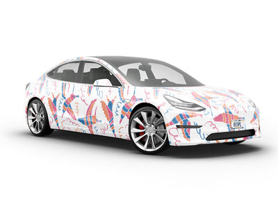 Surprise Party Birds Vehicle Vinyl Wrap