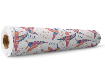Surprise Party Birds Wrap Film Wholesale Roll~Rwraps Series 914 Digitally Printed Vinyl Roll~5