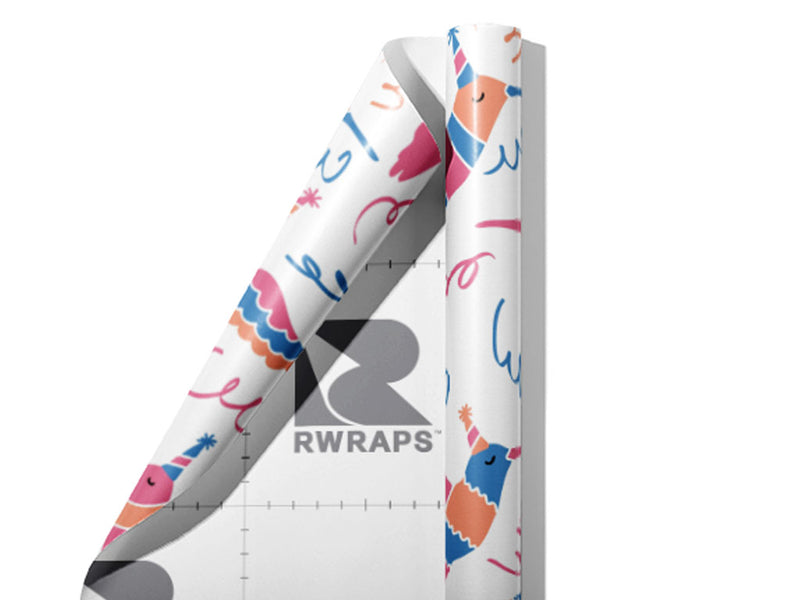 Surprise Party Birds Wrap Film Sheets~Rwraps Series 914 Surprise Party Birds Scrolled Sheet~3