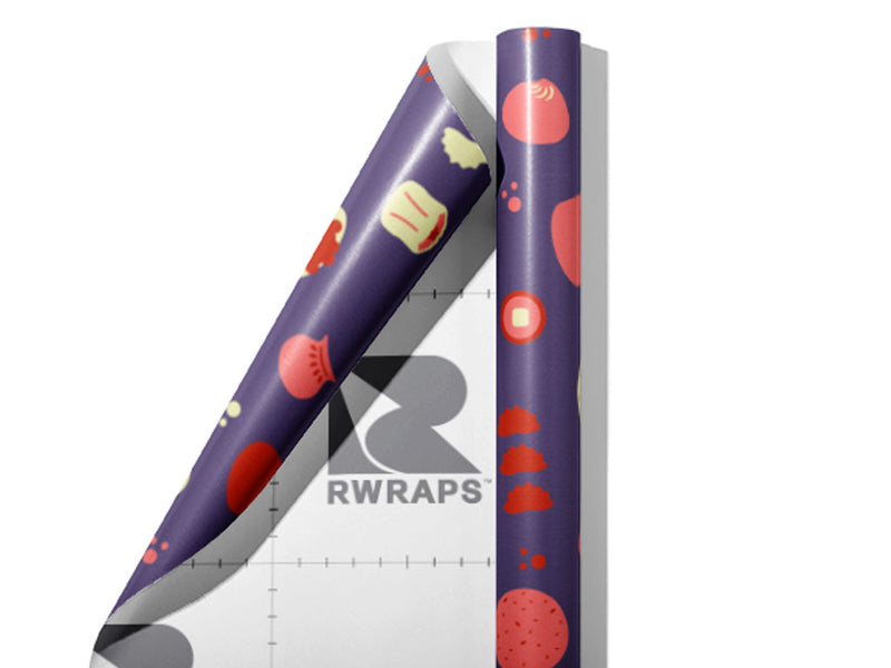 Sushi Dreams Food Wrap Film Sheets~Rwraps Series 914 Sushi Dreams Food Scrolled Sheet~3