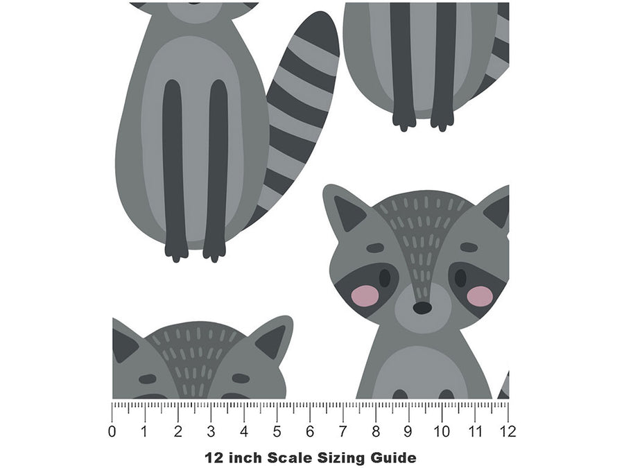 Suspicious Scouters Animal Vinyl Film Pattern Size 12 inch Scale~Rwraps Suspicious Scouters Animal Sizing Chart~2