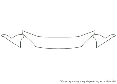 aerio Avery Dennison Clear Bra Hood Precut PPF Diagram