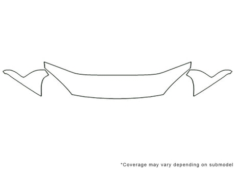 aerio Avery Dennison Clear Bra Hood Precut PPF Diagram