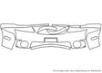 aerio 3M Clear Bra Bumper Precut PPF Diagram