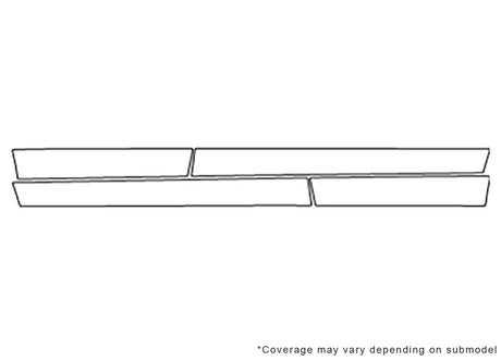 aerio Avery Dennison Clear Bra Door Cup Precut PPF Diagram