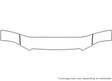 equator Avery Dennison Clear Bra Hood Precut PPF Diagram