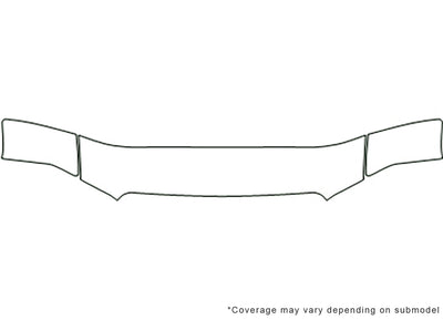 equator Avery Dennison Clear Bra Hood Precut PPF Diagram